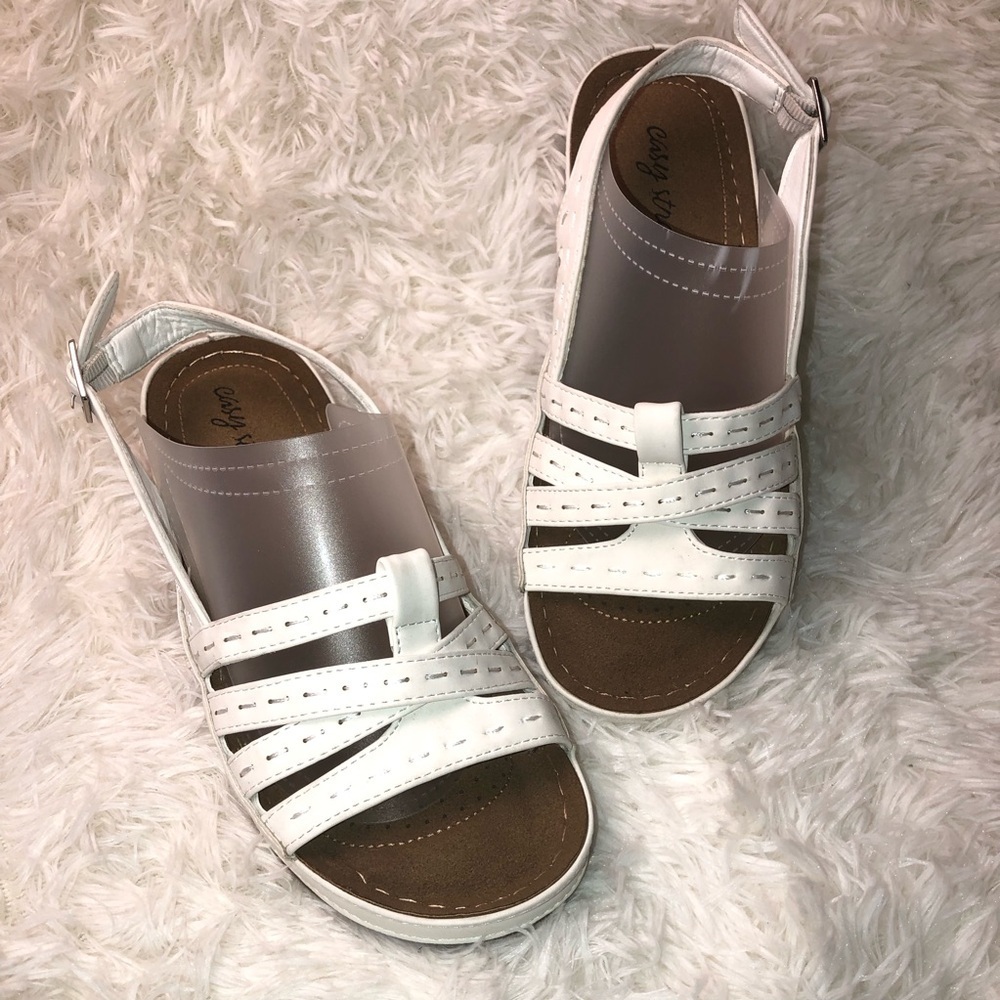 Easy Street White Women's Sandals size 6.5 NWOT - Picture 9 of 9